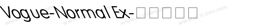 Vogue-Normal Ex字体转换